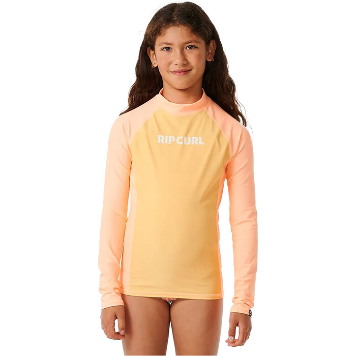 2024 Rip Curl Chicas Classic Surf Chaleco De Lycra De Manga Larga 128GRV - Orange